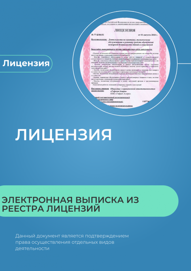 Образец лицензии